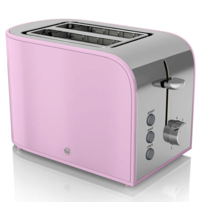 Swan Retro 2 Slice Toaster - Pink Swan Retro 2 Slice Toaster - Pink